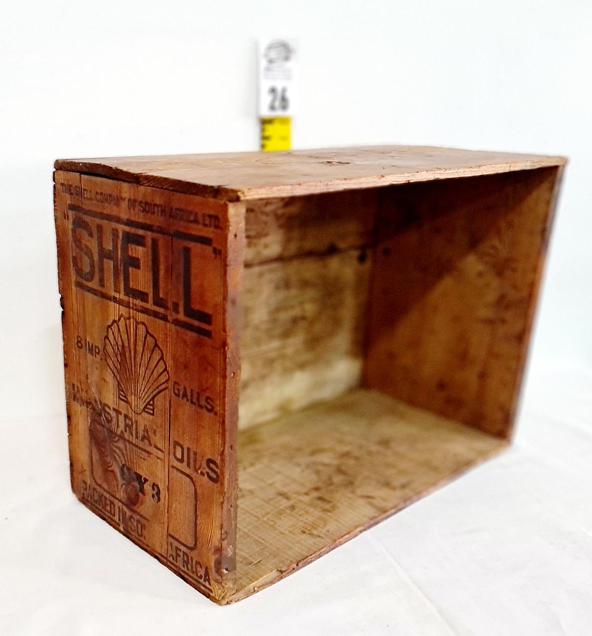 26.  Shell oil crate -37 x 53 x 26 cm